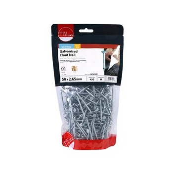 50x2.65 Clout Nail Galv 1kg