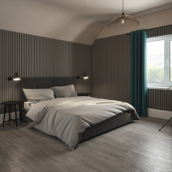 Tuscan Acoustic Panel Misty Grey 2400x608x21mm