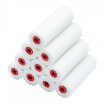 10pk 4\" HD Foam Mini Roller Refills