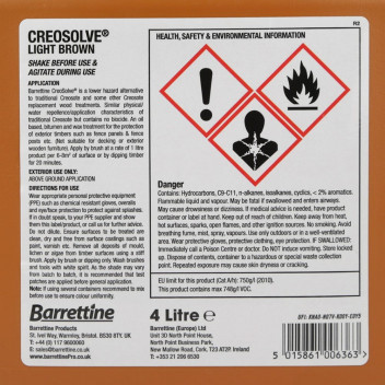4ltr Creocote Light Brown