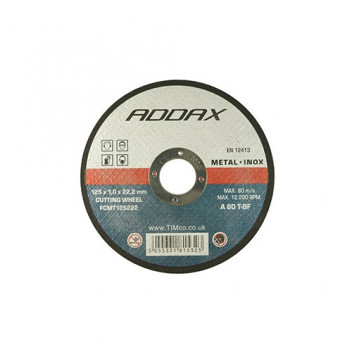 Addax Bonded Abrasive Disc 115 x 22.2 x 2.5 Metal