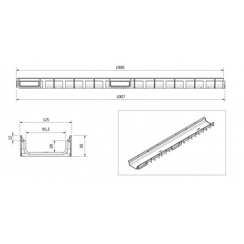 Black Shallow Channel