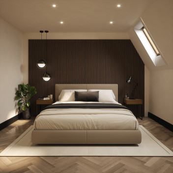 Tuscan Acoustic Panel Walnut 2400x608x21mm