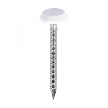 Polymer Headed Nails - A4 Stainless Steel - White 40mm