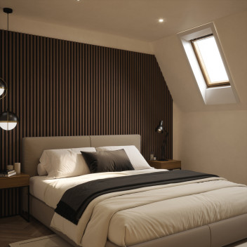 Tuscan Acoustic Panel Walnut 2400x608x21mm