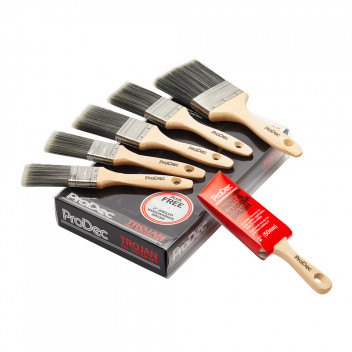 6pc Trojan Brush Set inc Free Woodworker