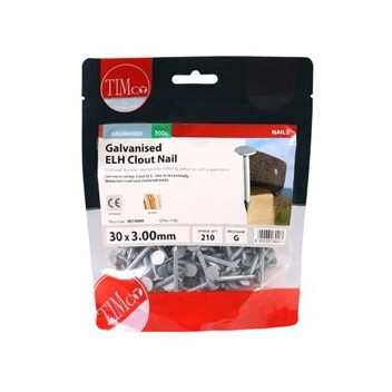 30x3.00 Clout Nail ELH Gal 0.50kg