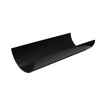 112mm x 4m Gutter Black Round