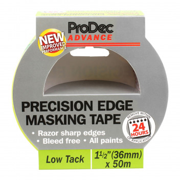 36mm x 50m Low Tack Precision Edge Masking Tape