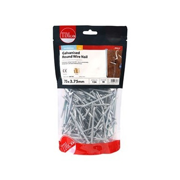 75x3.75 Round Wire Nail Galv 1kg