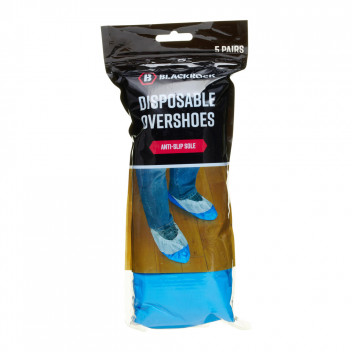 Pk (5 Pairs) Disposable Plastic Overshoes