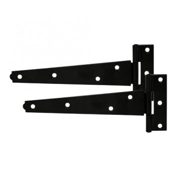 6\" Light Tee Hinge Pair Black