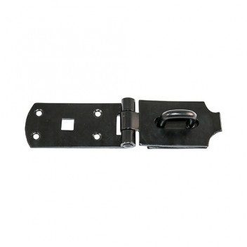 8\" Bolt On Hasp-Staple Black