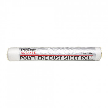 2m x 50m Roll Poly Dust Sheet