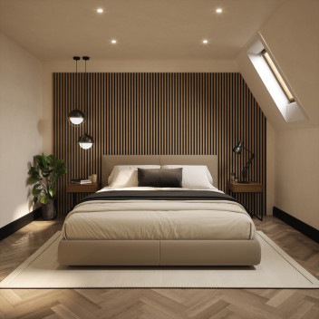 Tuscan Acoustic Panel Natural Oak 2400x608x21mm