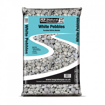 Mini White Pebbles 20-40mm 25kg