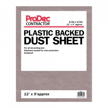 12\' x 9\' Poly Back Cotton Twill Dust Sheet