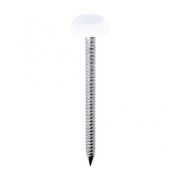 Polymer Headed Nails - A4 Stainless Steel - White 50mm