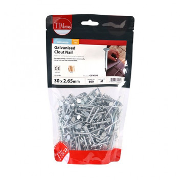 30x2.65 Clout Nail Galv 1kg