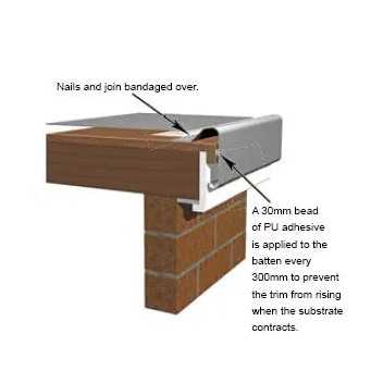 Sentinel Raised Edge Trim B260 3m