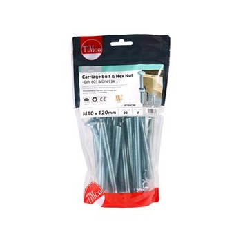 M10x120mm Bolt & Nut (20)