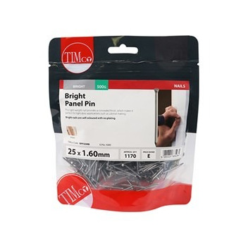 25x1.60 Panel Pin ELH Bright 0.50kg