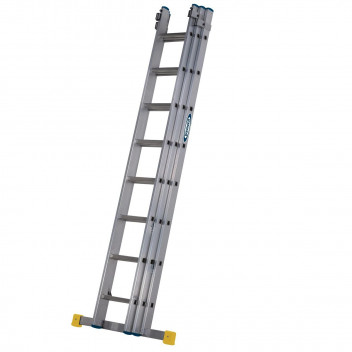 Square Rung Extension Ladder 3 Section 2.45m - 5.81m